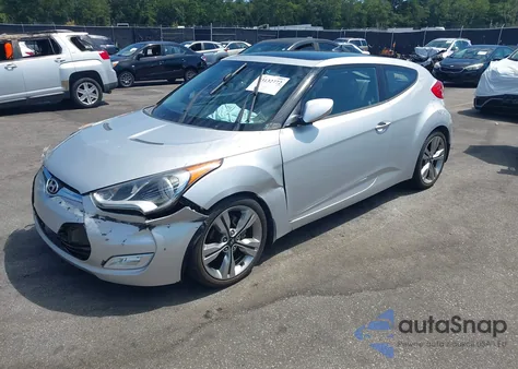 2012 Hyundai Veloster Base W/Gray from USA, damaged, VIN KMHTC6AD0CU049684